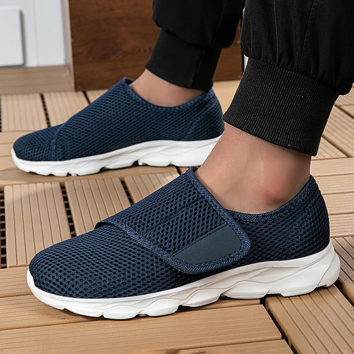 Hook-and-Loop Soft Walking Shoes — product view