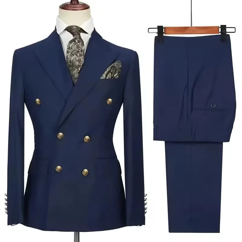 Men's Double-Breasted Blazer & Trouser Set