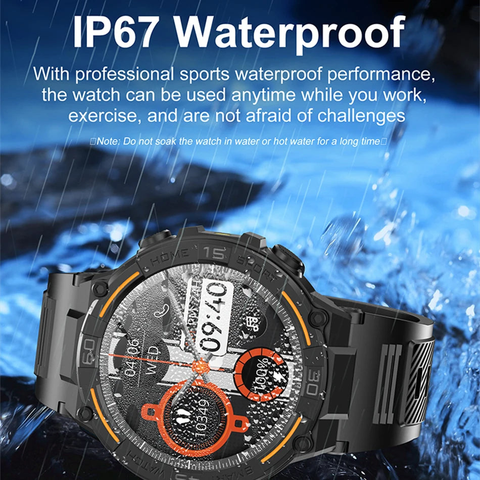 1.52-Inch Calling Smartwatch with Flashlight