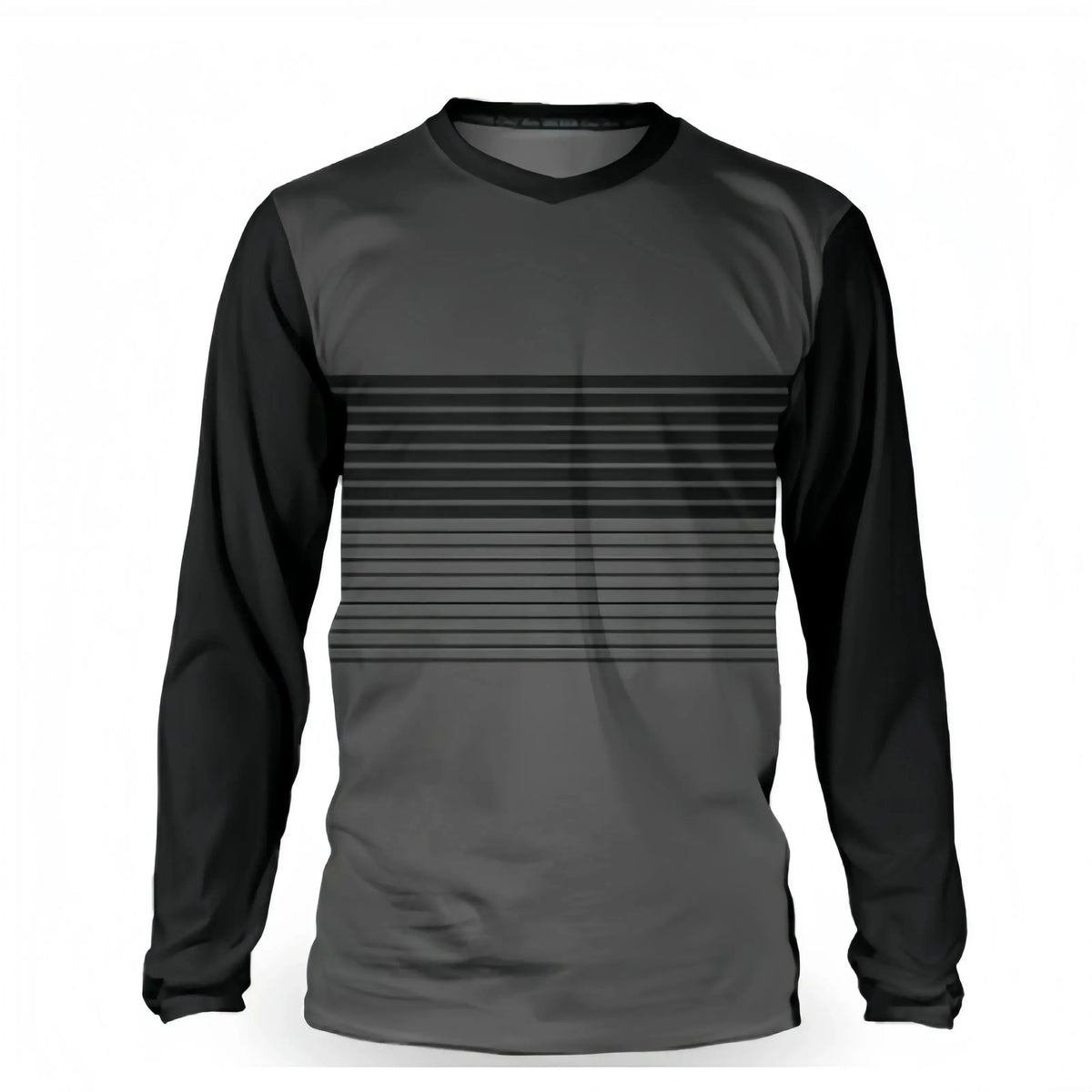 Men's Striped Long-Sleeve Casual T-Shirt