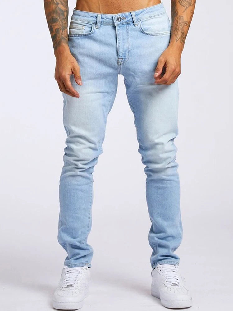 Men's Wide-Leg Stretch Denim Jeans — product view