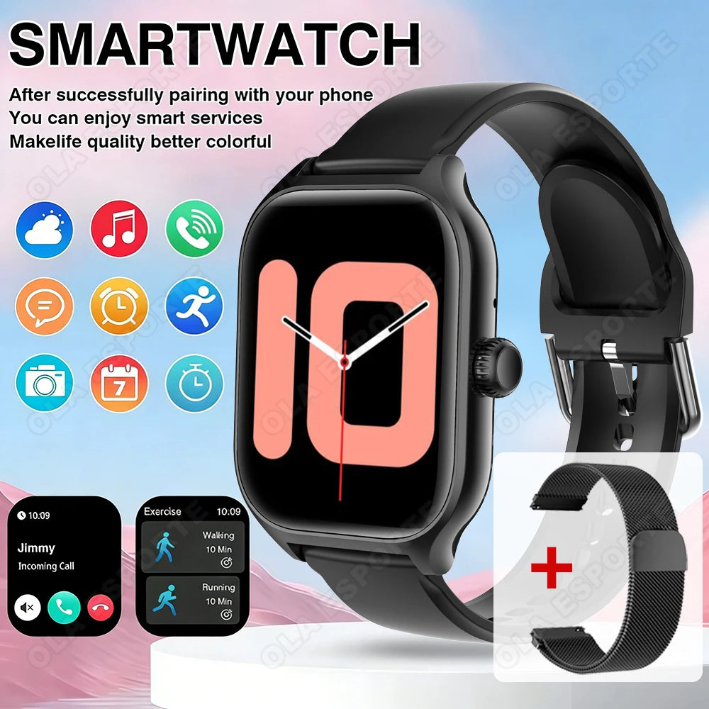 Outdoor 2.01-Inch Calling Smartwatch with Sleep Features