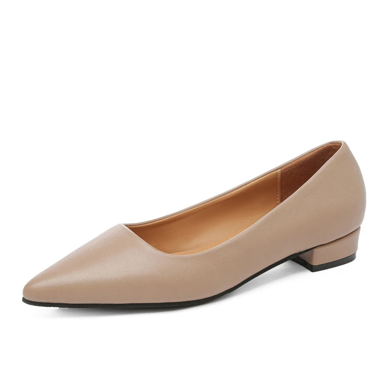 Women's Pointed-Toe Block-Heel Pumps — product view