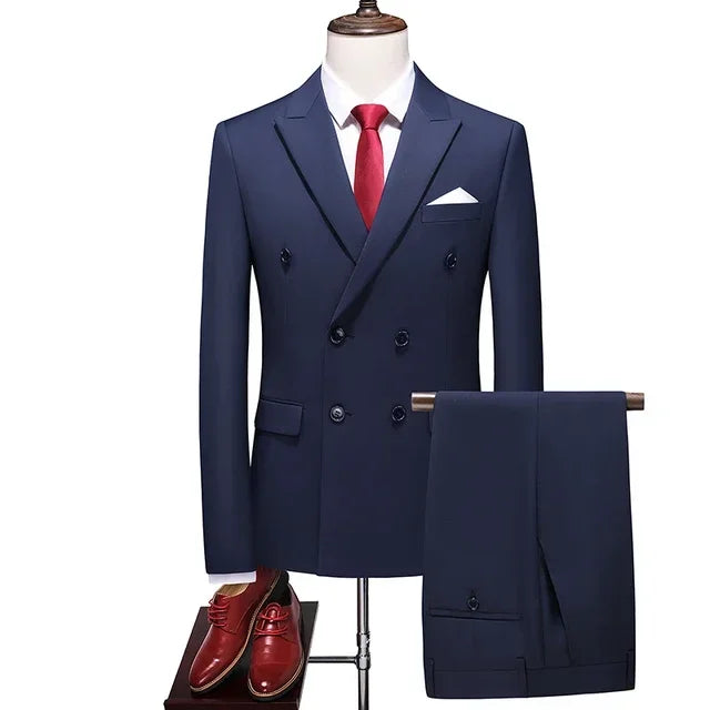 Men's Double-Breasted Blazer & Trouser Set