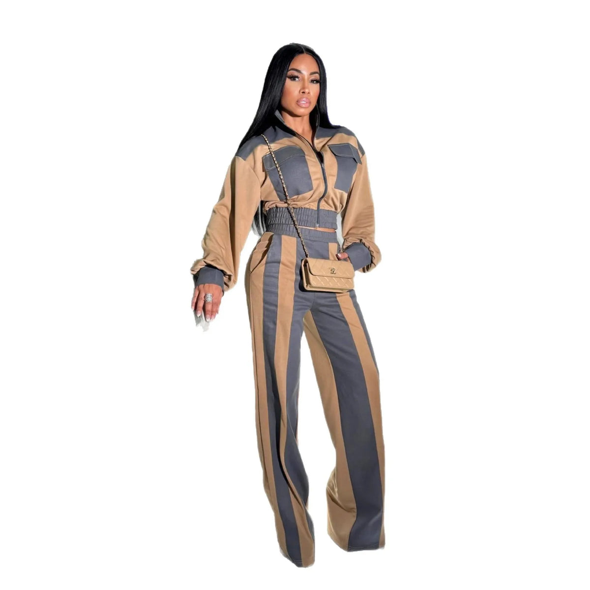Women's Relaxed Jacket & Cargo Pants Set