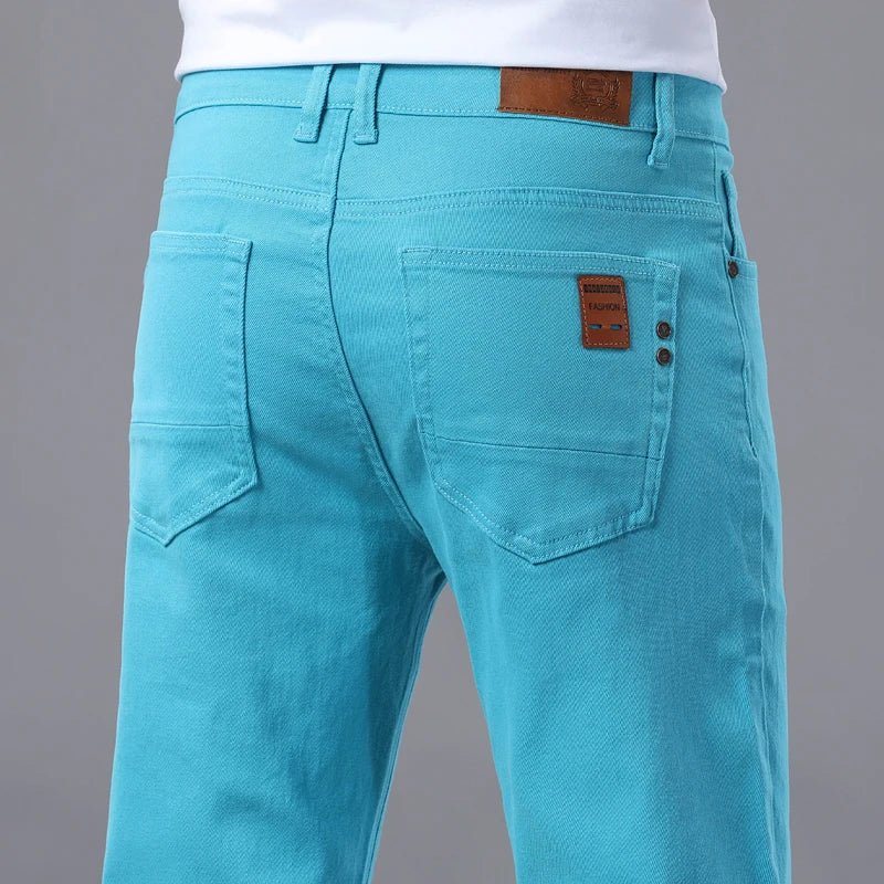 Men's Straight-Leg Stretch Denim Jeans — product view