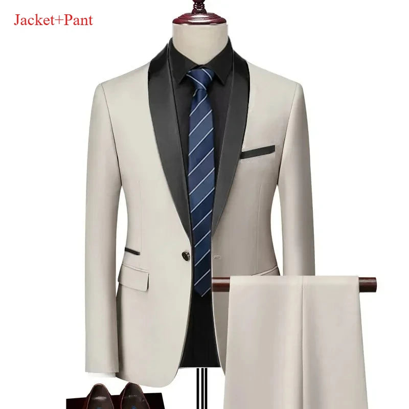 Men's Black 3-Piece Suit Set — product view