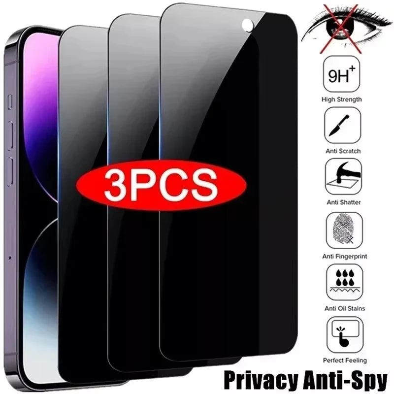 Privacy Tempered Glass Screen Protector for iPhone Air, iPhone 17, iPhone 17 Pro Max, iPhone 13, iPhone 15 Plus, iPhone 16e, iPhone 11 Pro Max, iPhone 12 Pro, iPhone 12 Pro Max, iPhone 17 Pro, iPhone 11 Pro, iPhone 11, iPhone 14 & More Models