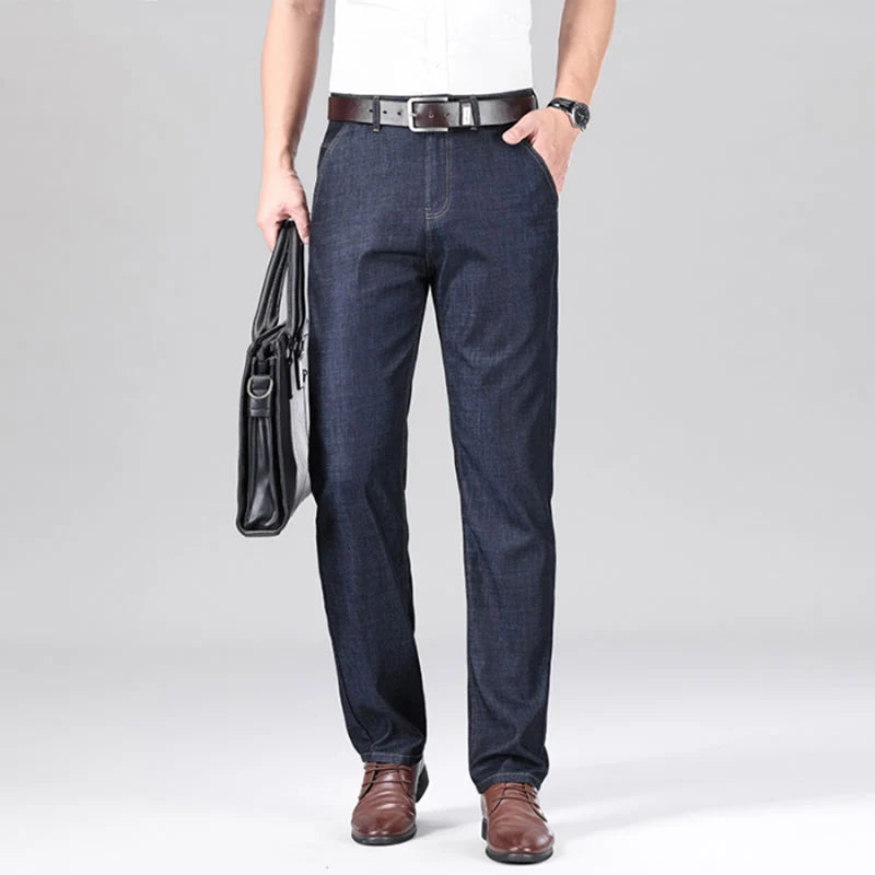 Men's Loose Fit Stretch Denim Jeans - Lightweight — product view
