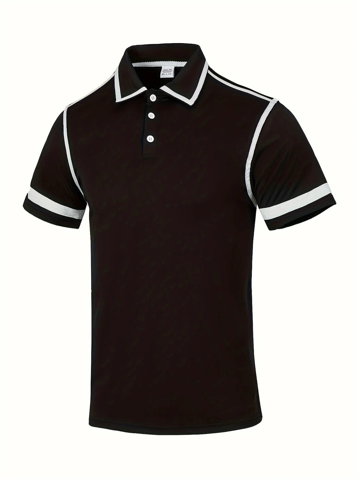 Men's Striped Short-Sleeve Polo Shirt