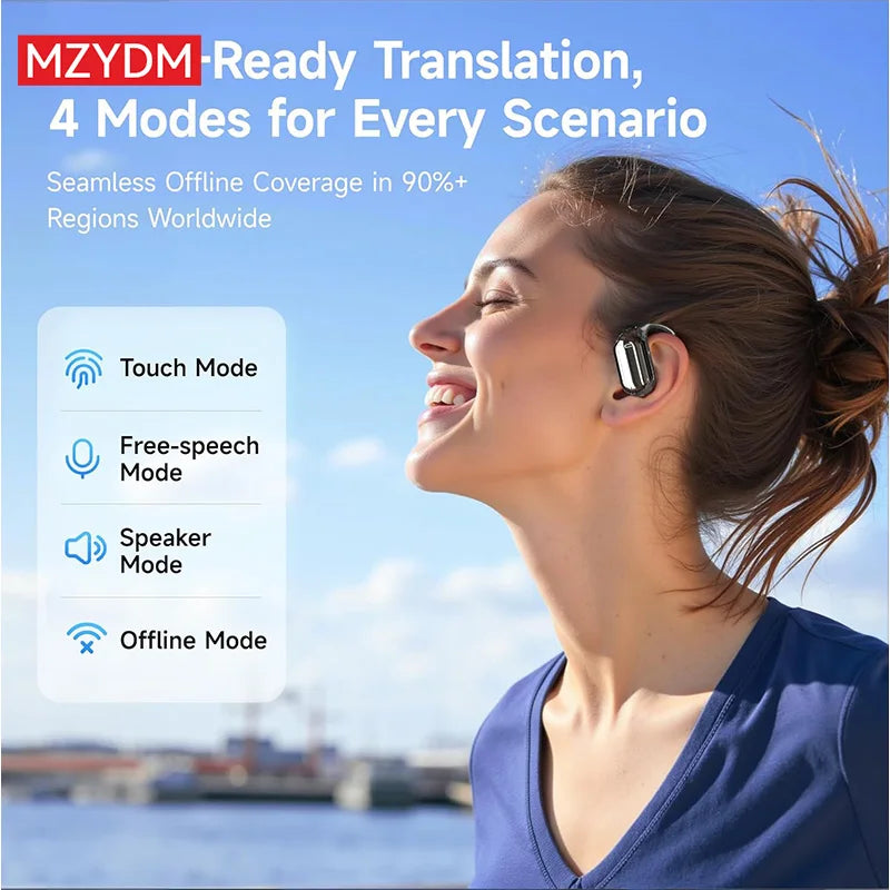AI Translator Noise-Cancelling Wireless Earbuds