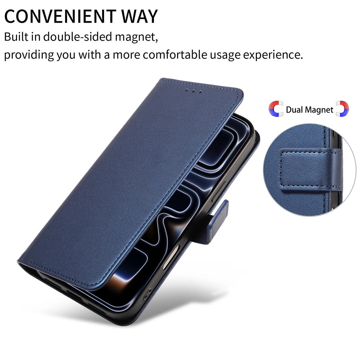 Flip Wallet Phone Case with Card Slots for iPhone SE (2022), iPhone 8 Plus, iPhone 17, iPhone 17 Pro, iPhone 17 Pro Max, iPhone 17e, iPhone 16 Pro Max, iPhone 16 Plus, iPhone 16 Pro, iPhone 16e, iPhone 15 Plus, iPhone 15 & More Models