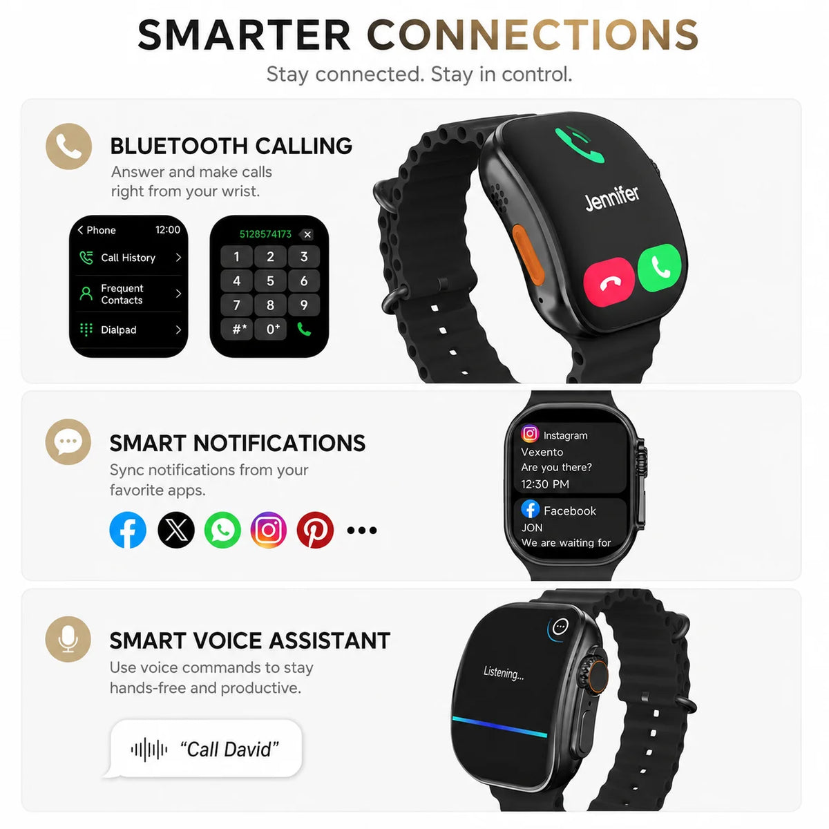 2.01-Inch Calling Smartwatch