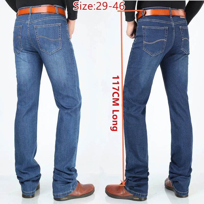 Men's Blue Slim Fit Stretch Denim Jeans — product view