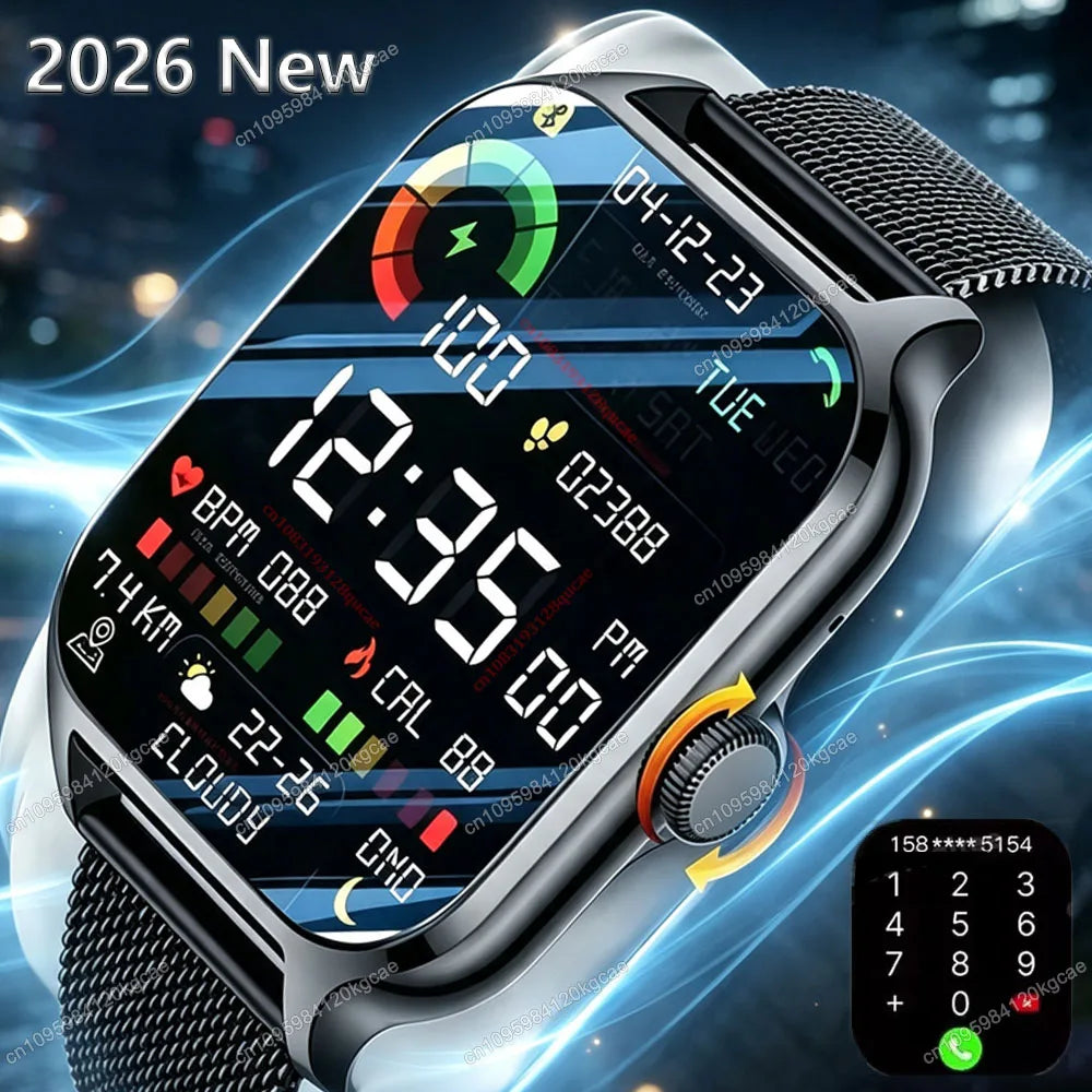 2.01-Inch Calling Smartwatch with Message Alerts