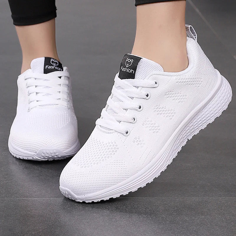 Breathable Lace-Up Walking Shoes — product view