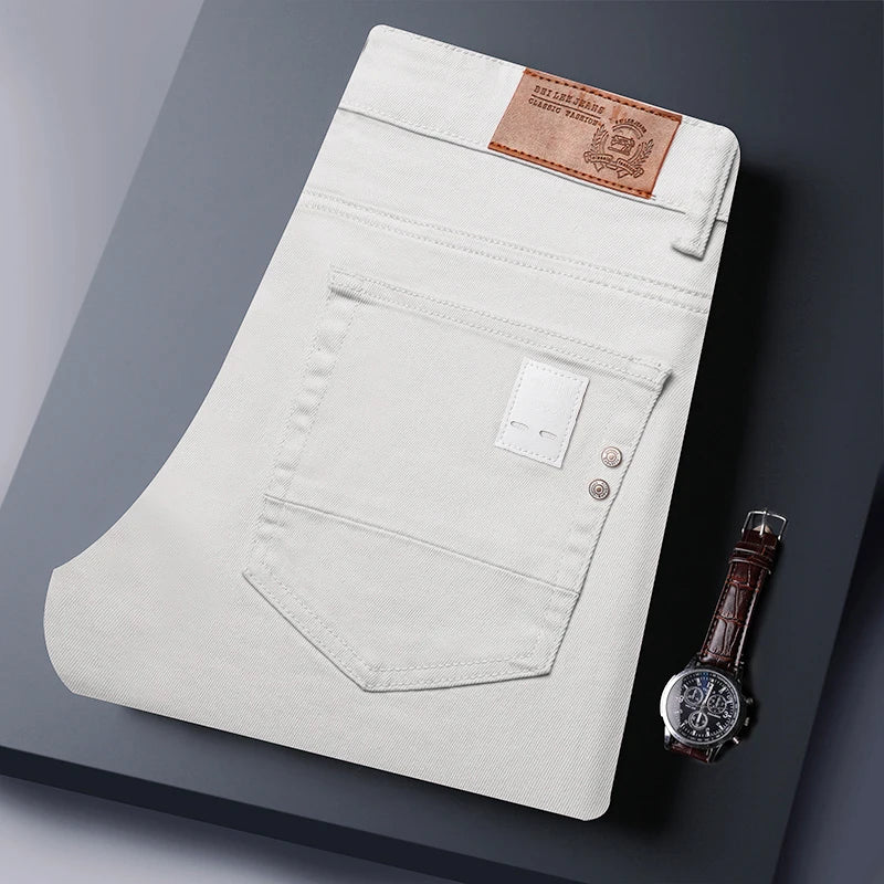 Men's Straight-Leg Stretch Denim Jeans — product view