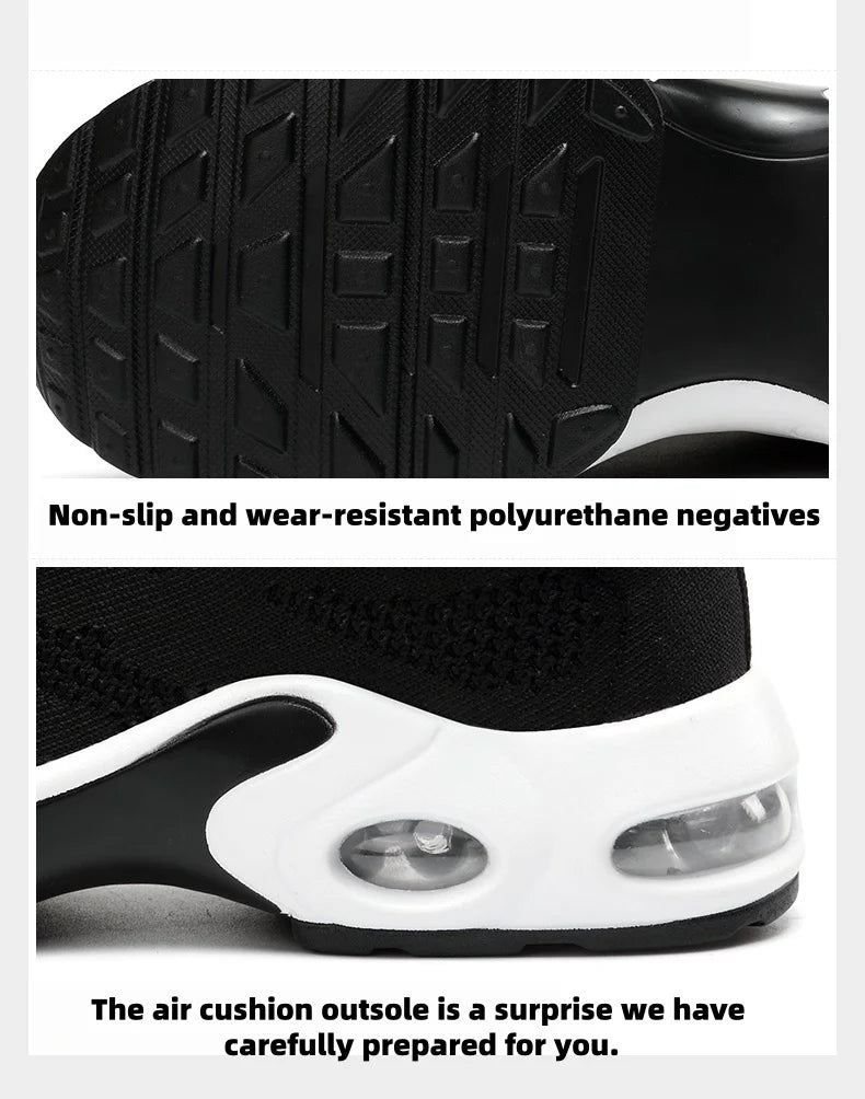 Women's Thick-Sole Mesh Walking Sneakers — product view