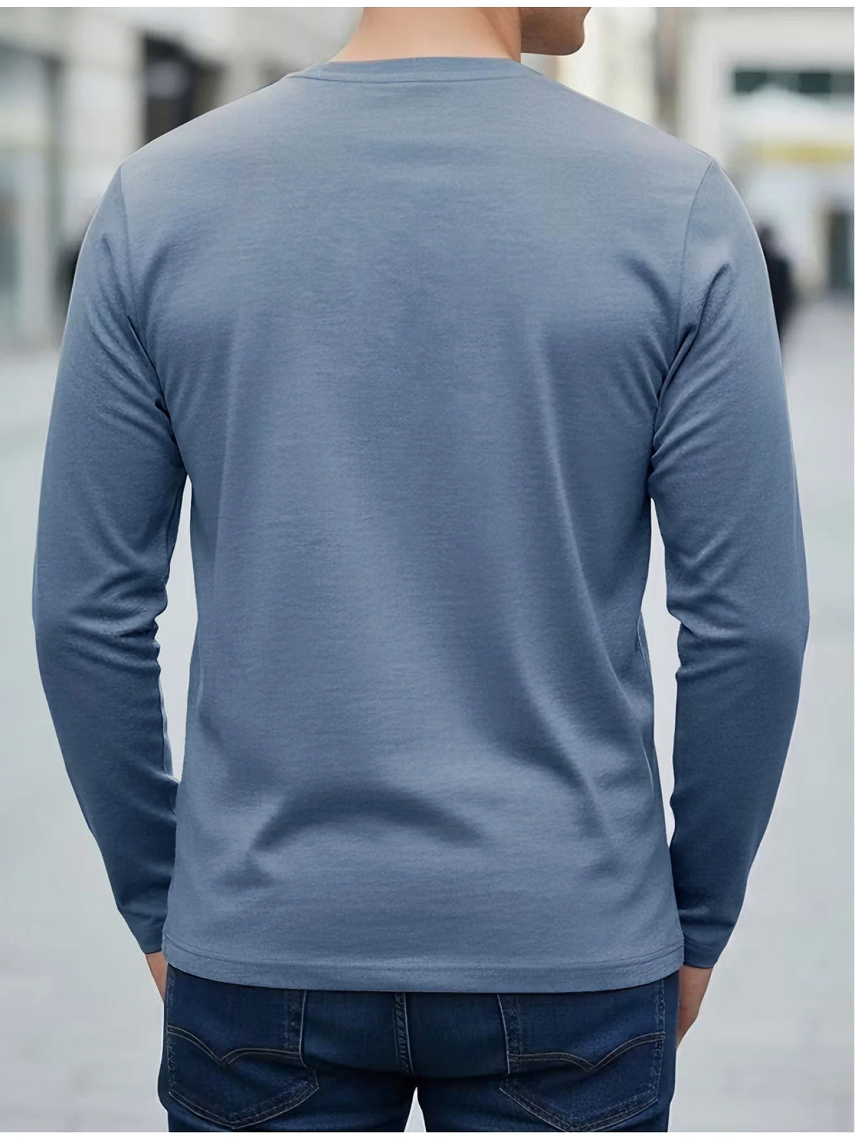 Men's Animal Print Long-Sleeve Casual T-Shirt