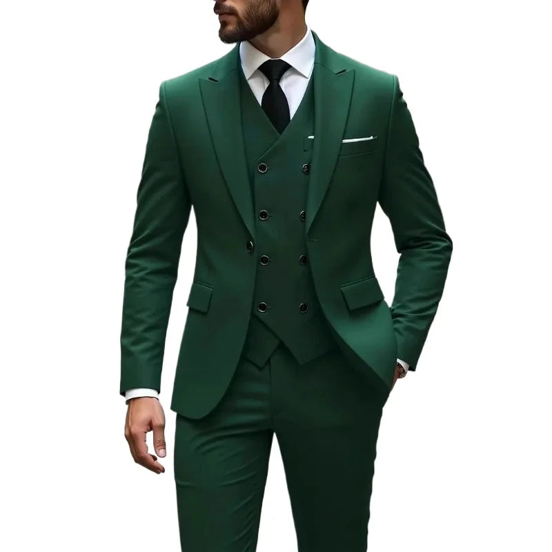 Men's Single-Breasted Pocket Suit