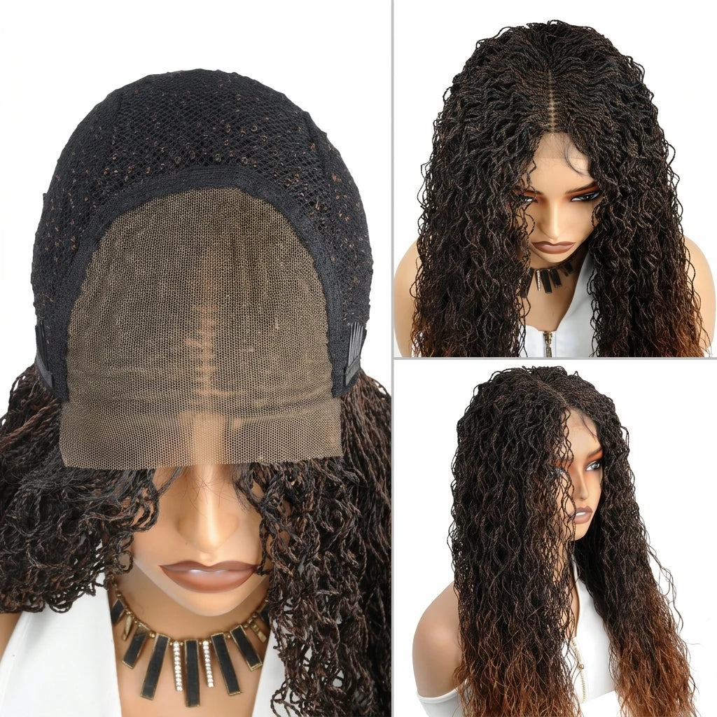 Micro Twist Braided Wig Synthetic Two Strand Twist Hair Full Lace - OSASCO