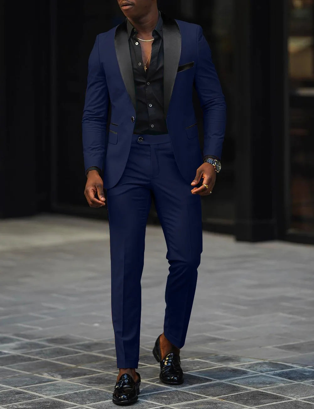 Men's Two-Piece Business Casual Suit Set — product view