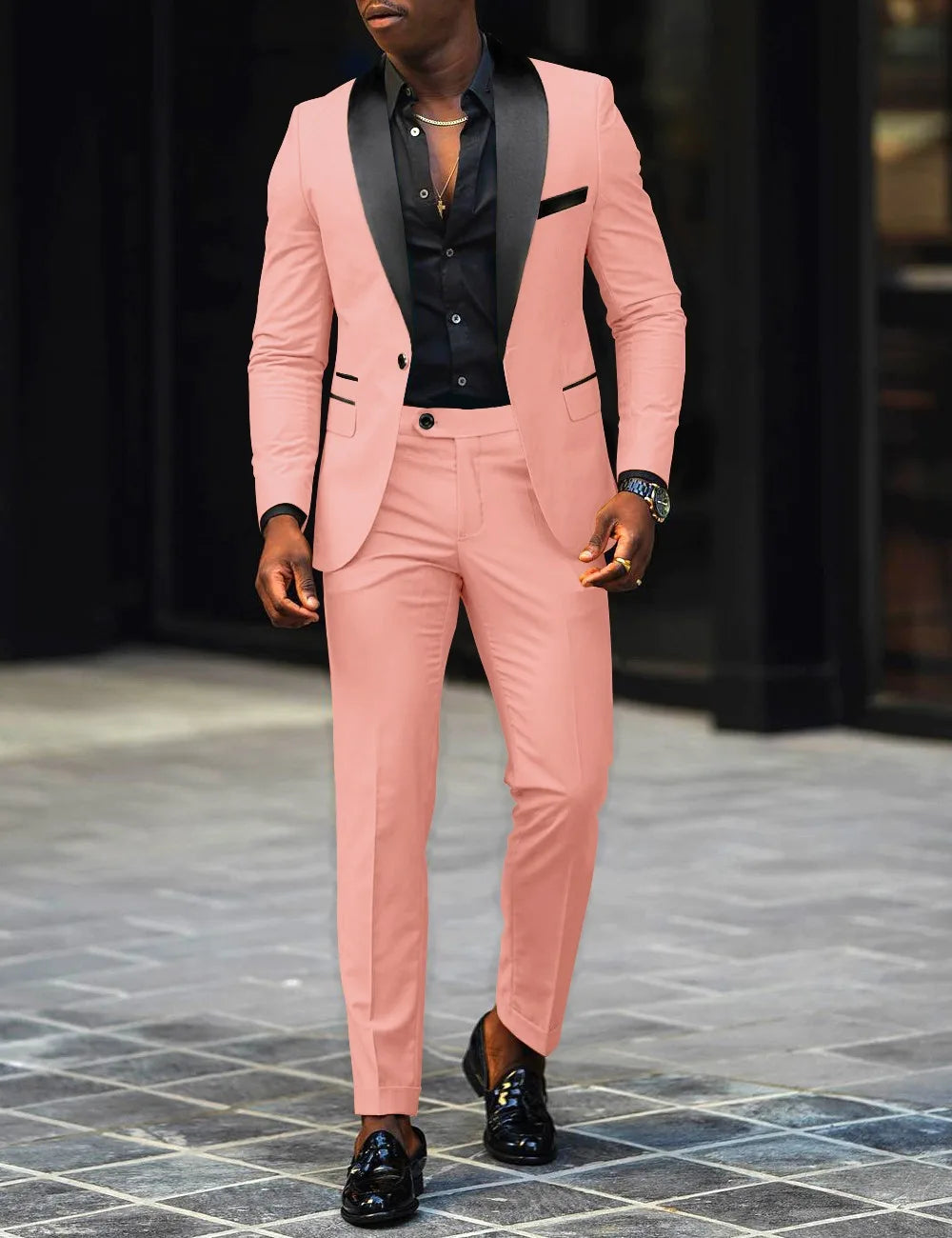Men's Two-Piece Business Casual Suit Set — product view