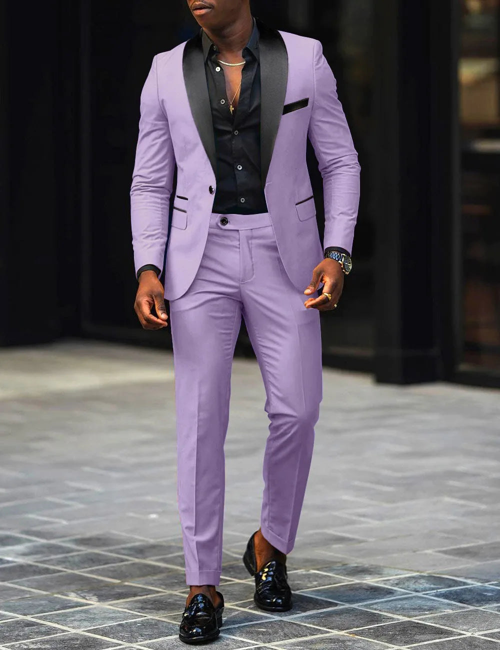 Men's Two-Piece Business Casual Suit Set — product view