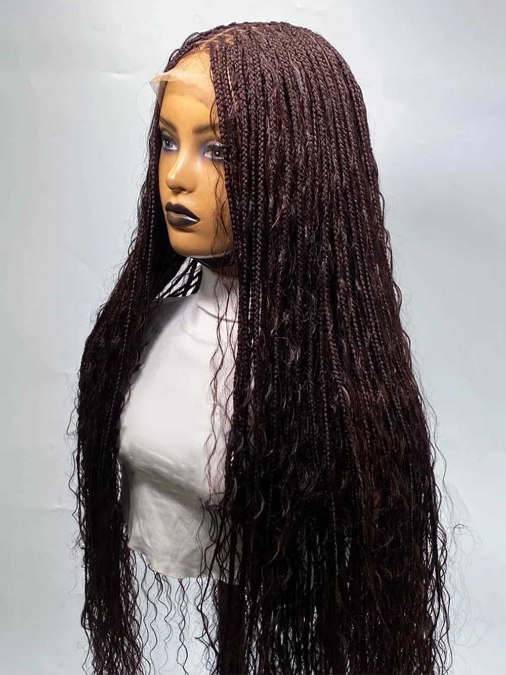 Boho Ombre Honey Blonde Full Lace Wig HD Lace Braided Twist Wig Updo - OSASCO