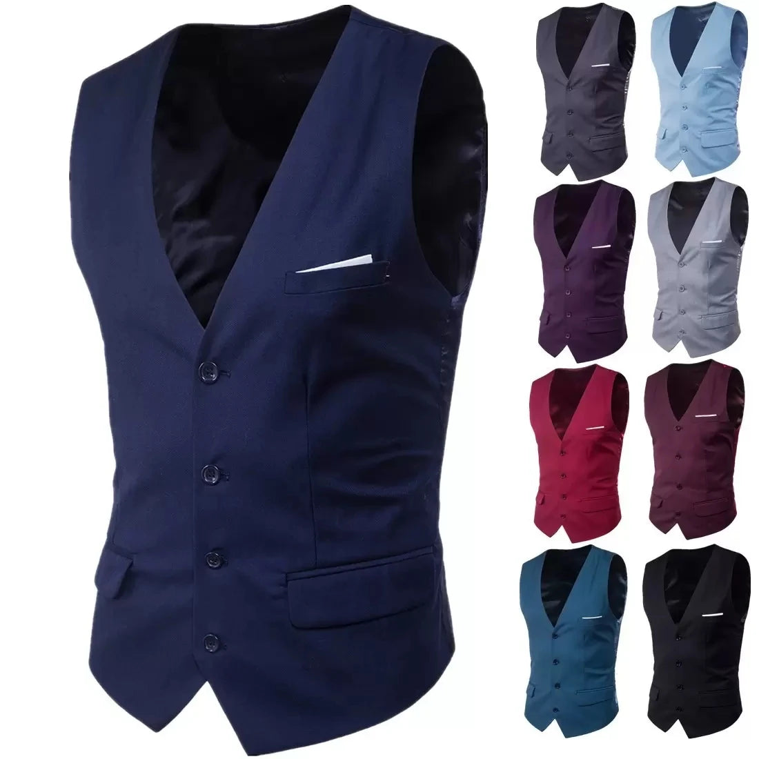 Men's Slim Fit Formal Waistcoat