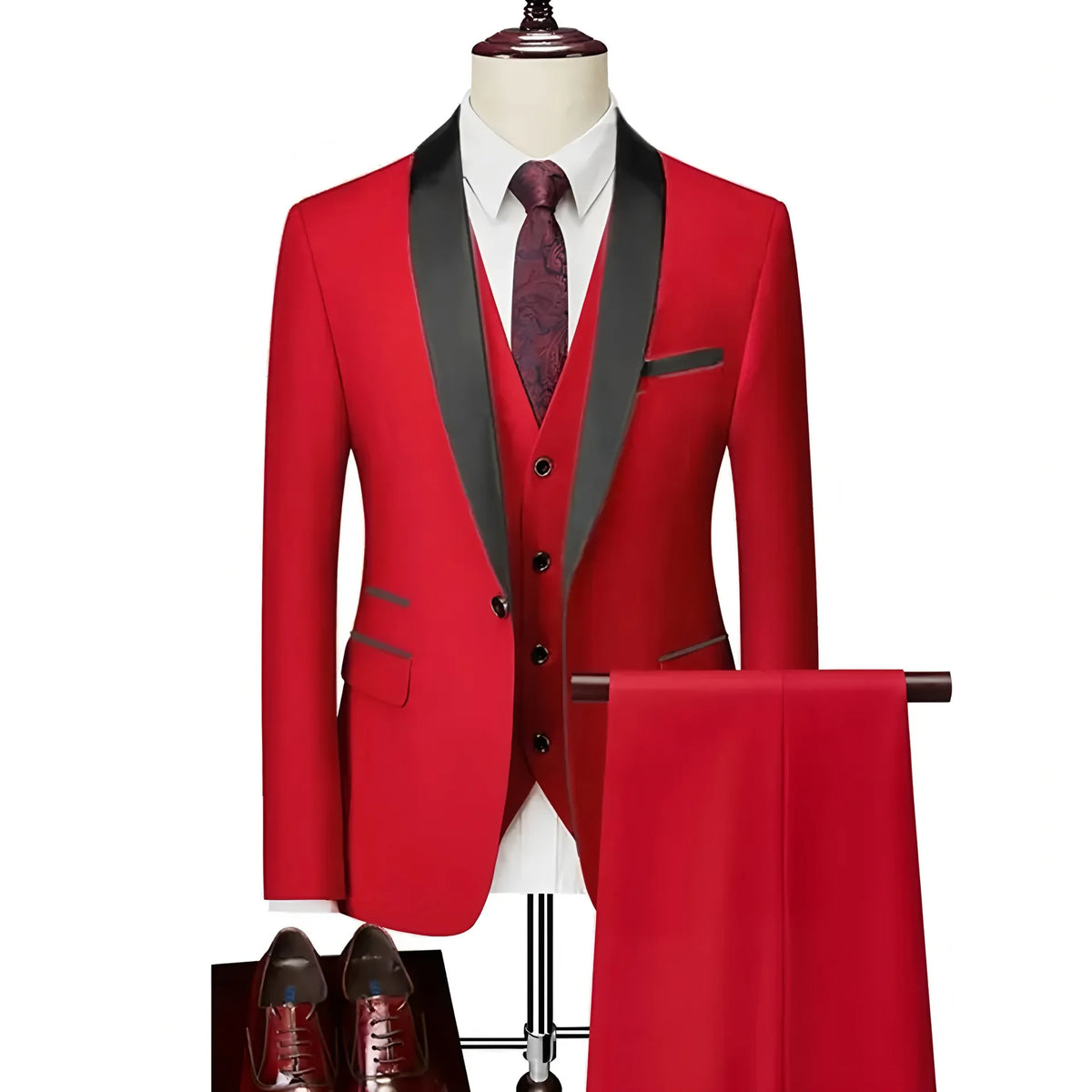 Men's One-Button Slim Fit Suit & Blazer Options