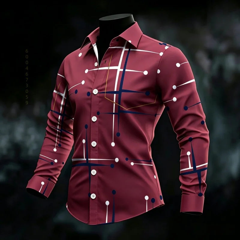 Men's Long-Sleeve Casual Shirt