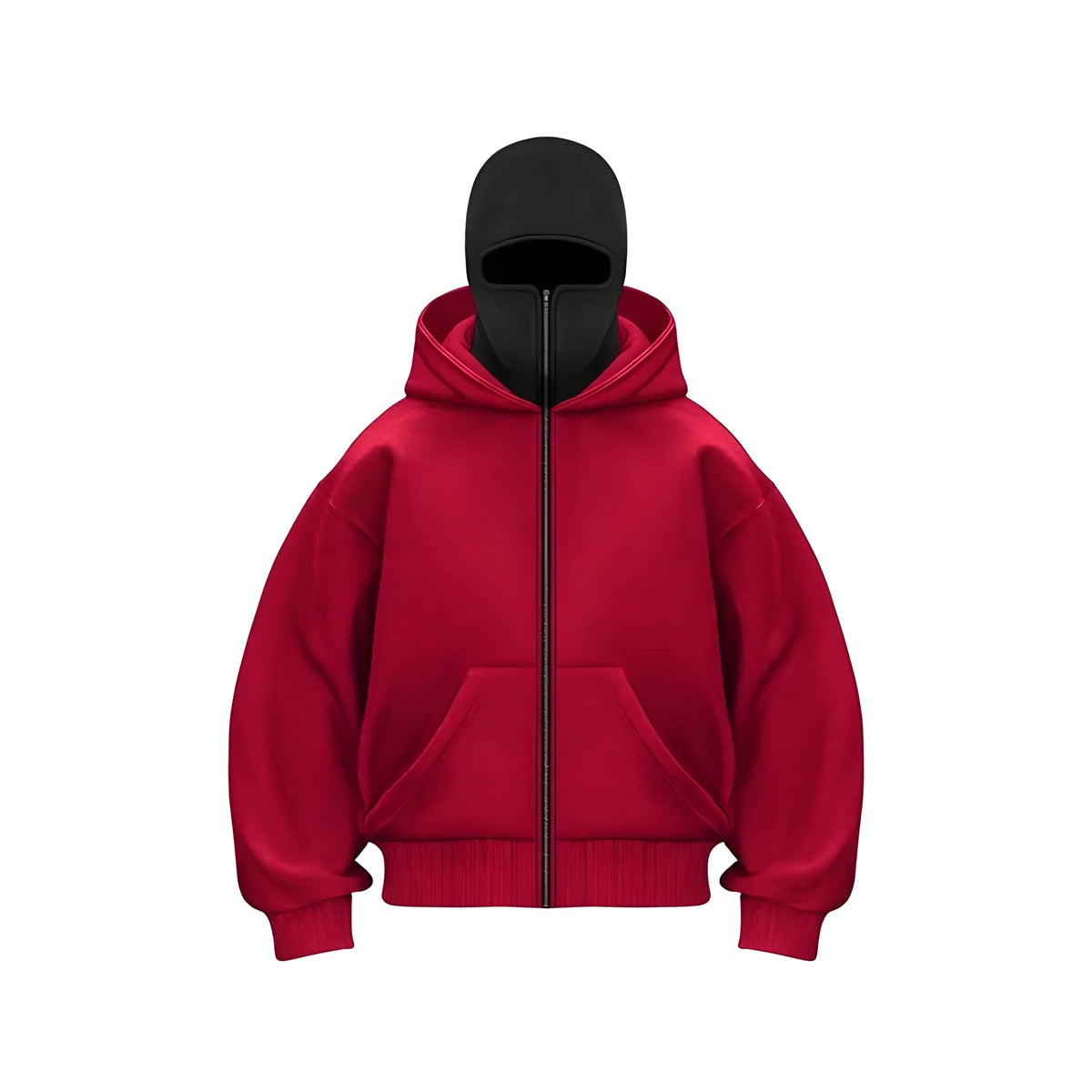 Men's Graphic Print Zip-Up Casual Hoodie