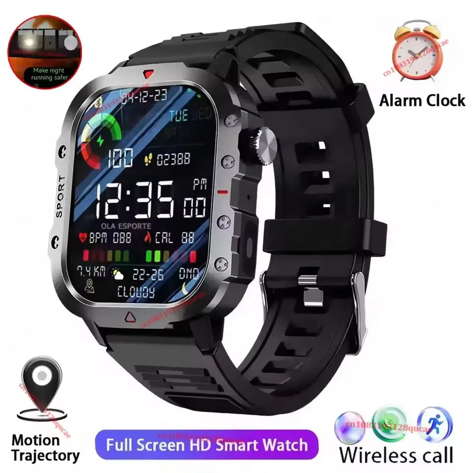 Outdoor 1.71-Inch Calling Smartwatch with Flashlight