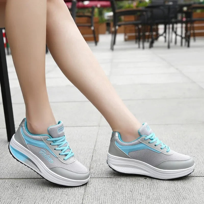 Women's Chunky Platform Walking Sneakers — product view