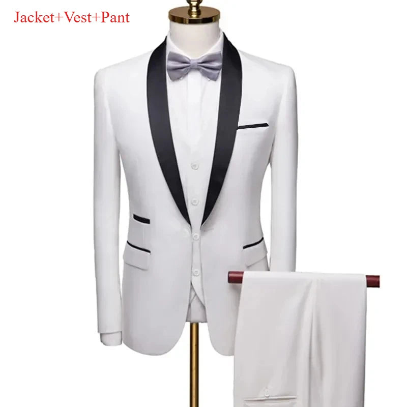 Men's Black 3-Piece Suit Set — product view