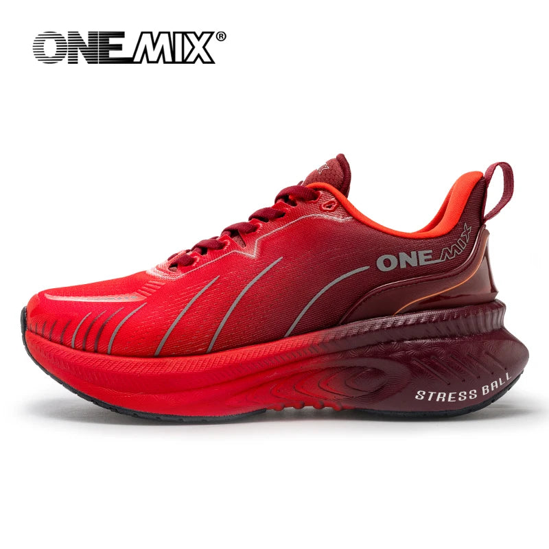 Unisex White Cushioned Running-Style Shoes