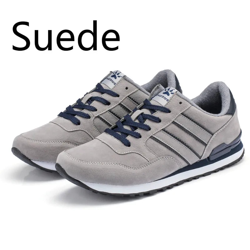 Men's Suede-Style Casual Sneakers