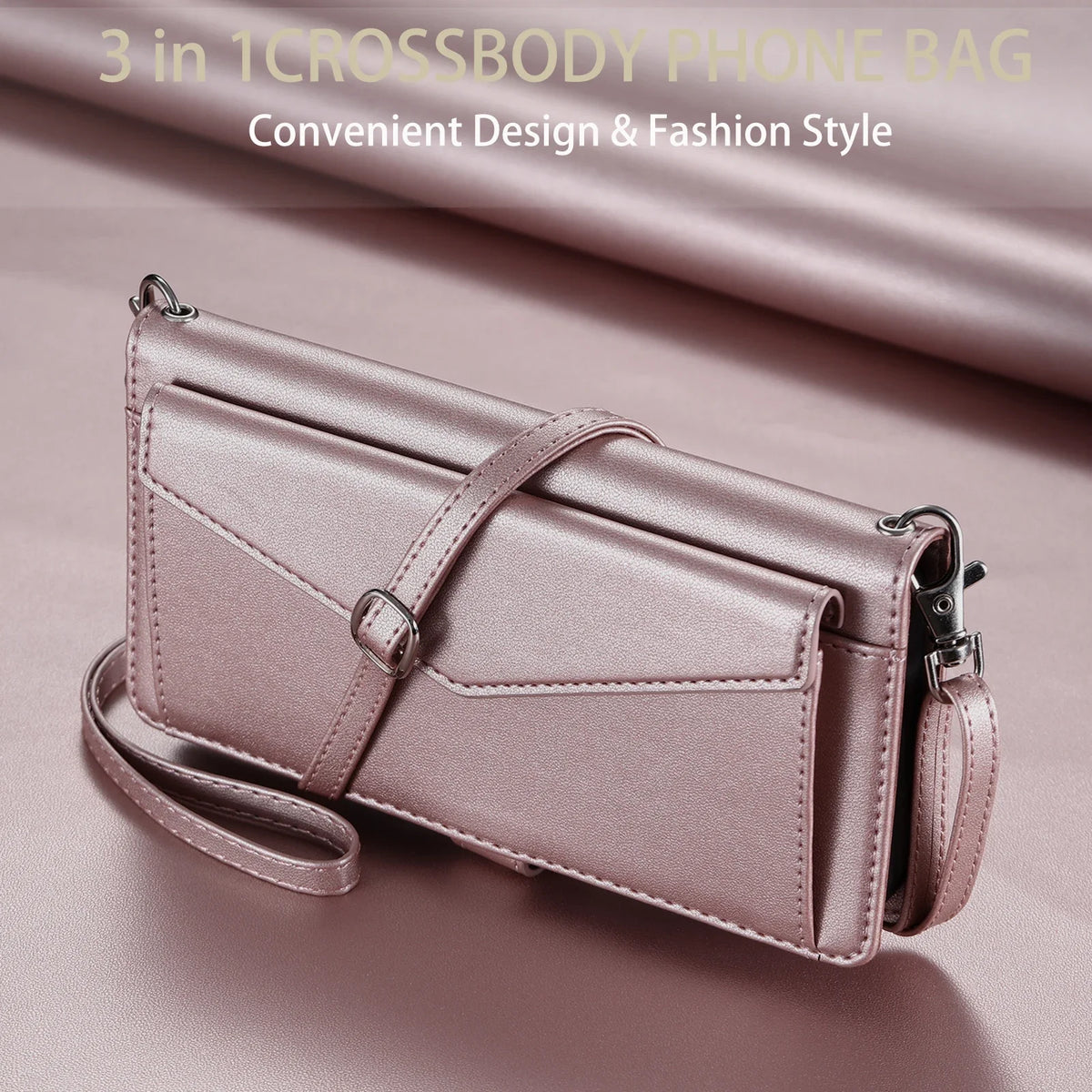 Crossbody Wallet Phone Case with Card Pocket for iPhone 15 Pro, iPhone 15 Plus 14 Plus, iPhone 13 Pro Max, iPhone 14 Pro, iPhone 17 or 18, iPhone 15, iPhone 14 Pro Max, iPhone SE2 SE3 7 8, iPhone 11, iPhone XR, iPhone 16 & More Models