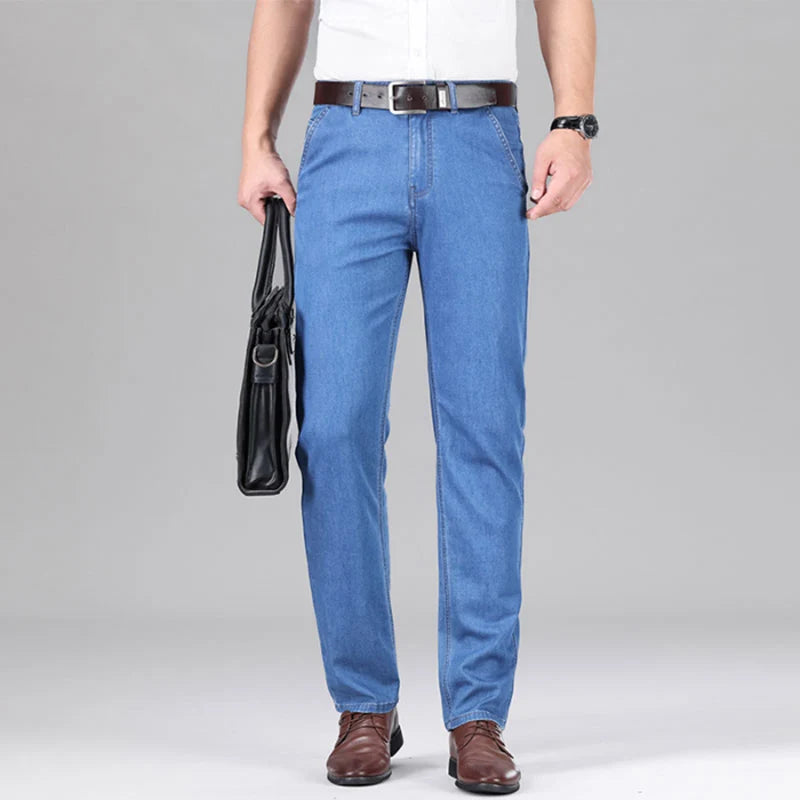 Men's Loose Fit Stretch Denim Jeans - Lightweight — product view