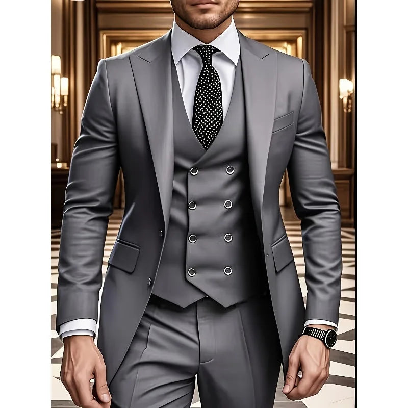 Men's Three-Piece Business Suit