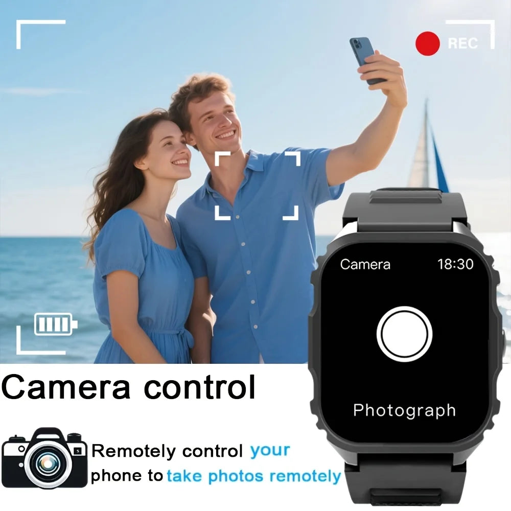 1.84-Inch Calling Smartwatch with Music Control