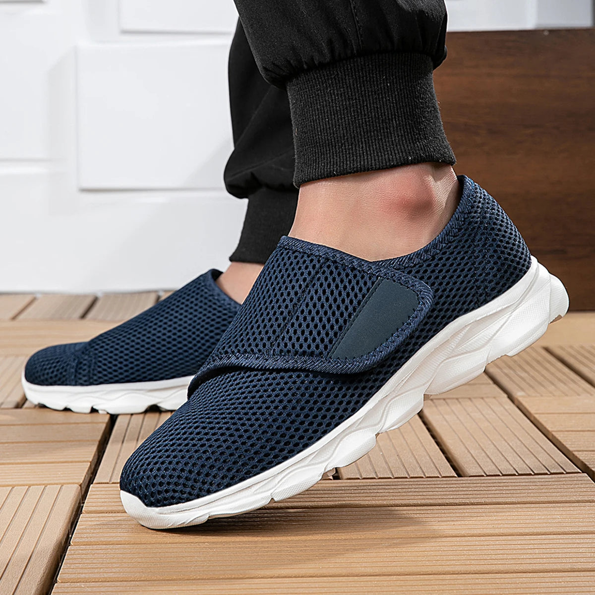 Hook-and-Loop Soft Walking Shoes — product view