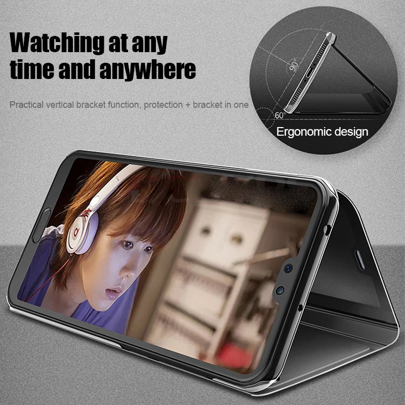 Mirror Flip Phone Case for Samsung Galaxy a51, a71, m40s