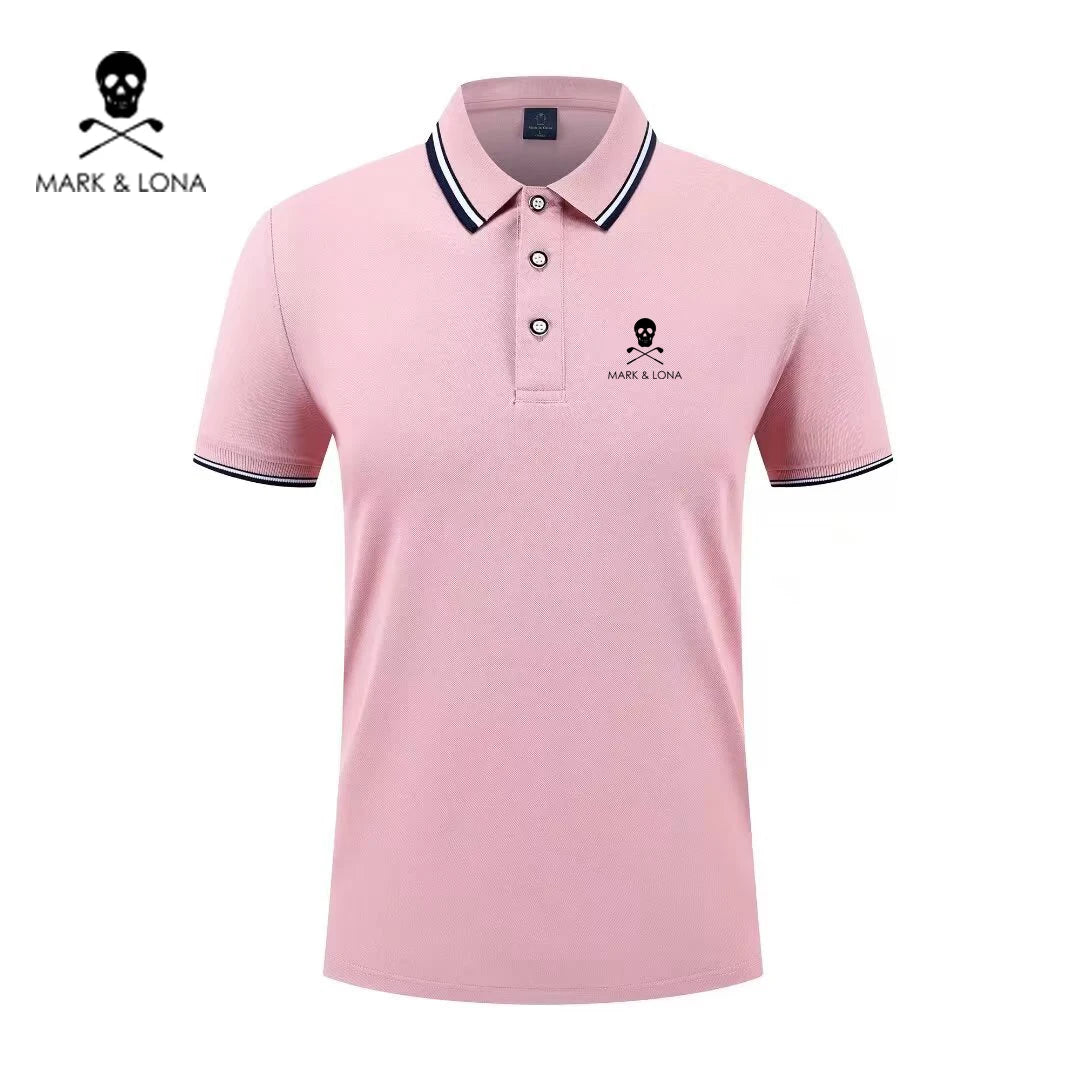 Men's Graphic Print Short-Sleeve Polo Shirt