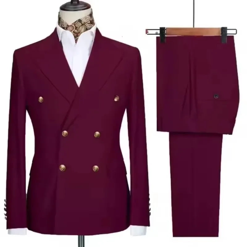 Men's Double-Breasted Blazer & Trouser Set
