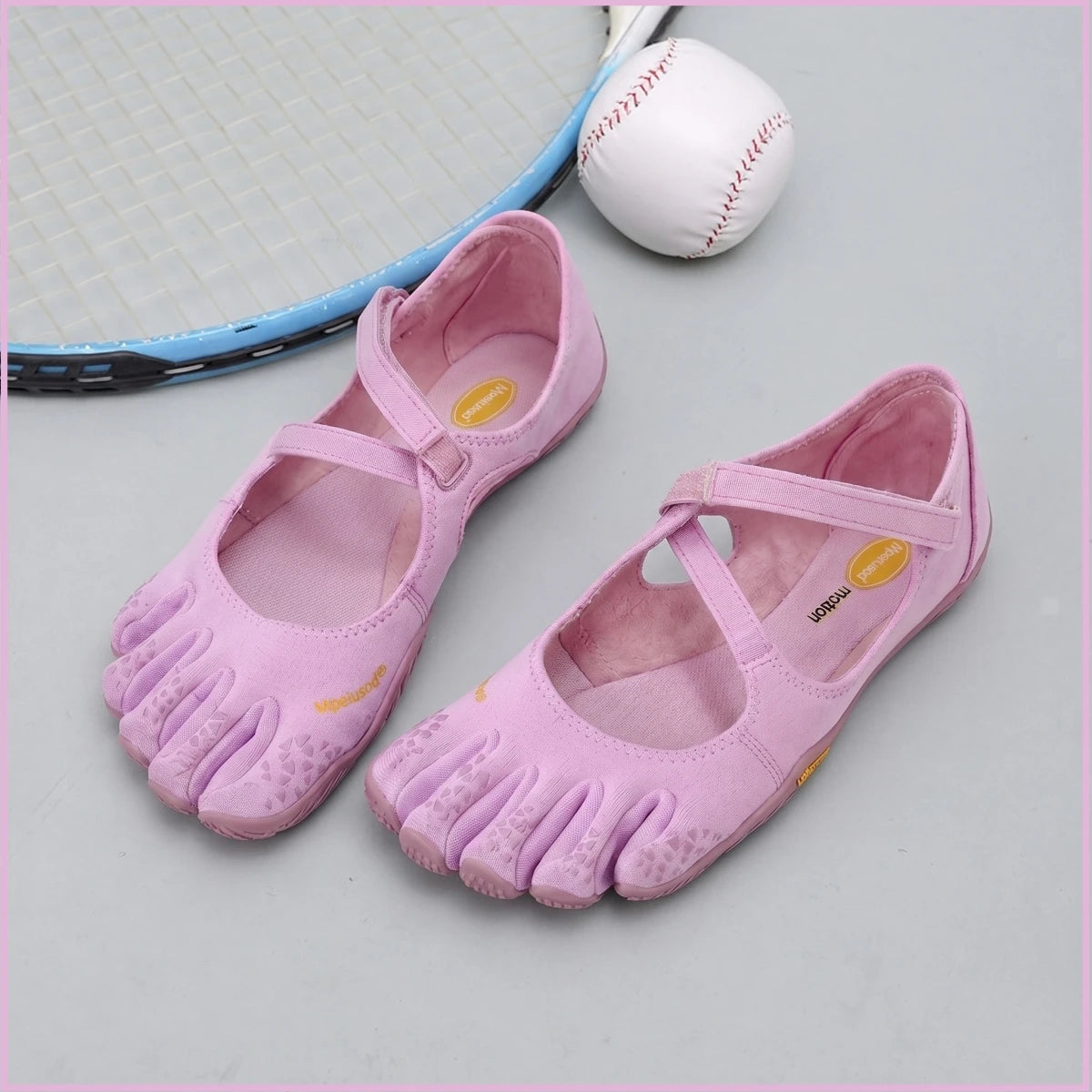 Five-Toe Flats with Elastic Closure — product view