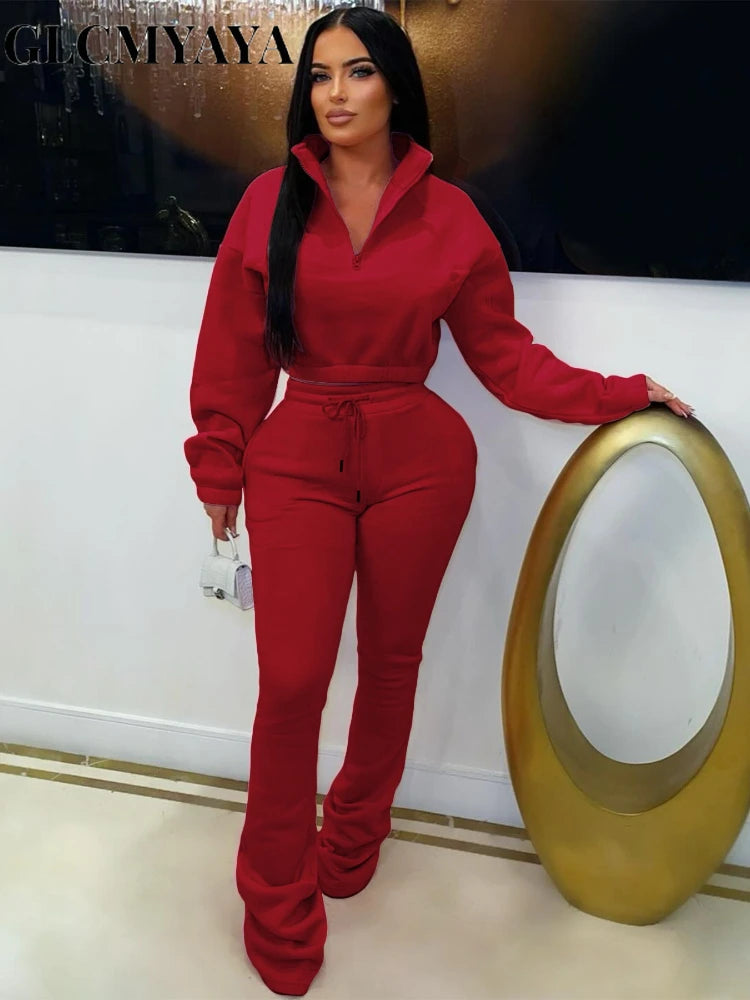 Women's Long-Sleeve Sweatshirt & Pants Set