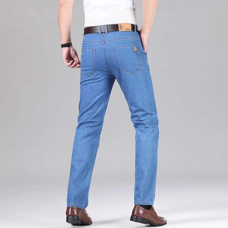 Men's Loose Fit Stretch Denim Jeans - Lightweight — product view
