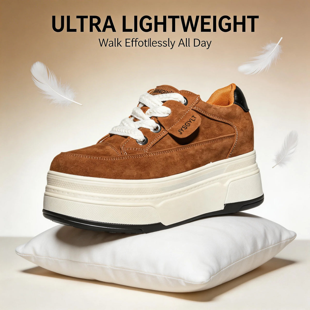 Women's Hidden-Wedge Platform Sneakers — product view